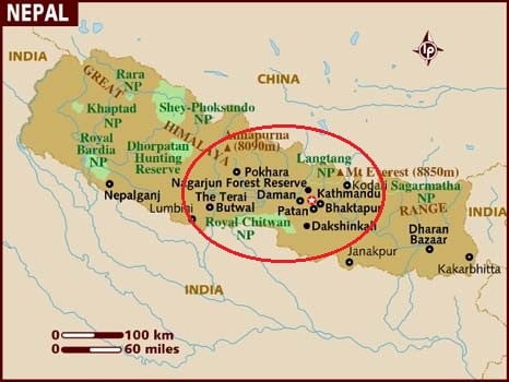 Mappa Nepal