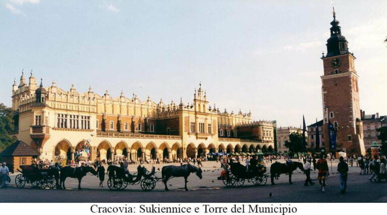 Cracovia: Sukiennice e Torre del Municipio