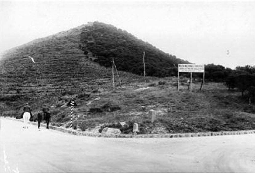 Foto n. 7: Le “Quattro strade”, presso Colle Sarrizzo, come si presentavano nel 1938