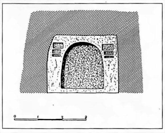 Colle dell’Immacolata: abside della prima cameretta della Grotta dell’Abramo.
