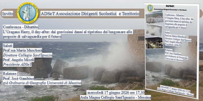 Invito conferenza L'Uragano Harry, il day-after – ADSeT